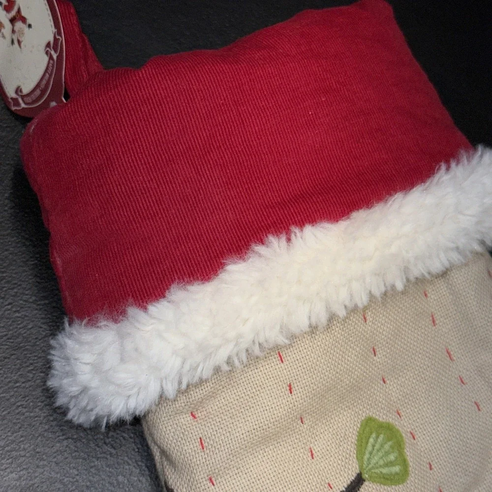Pottery Barn Kids Woodlands Christmas Stocking- Teddy And Train